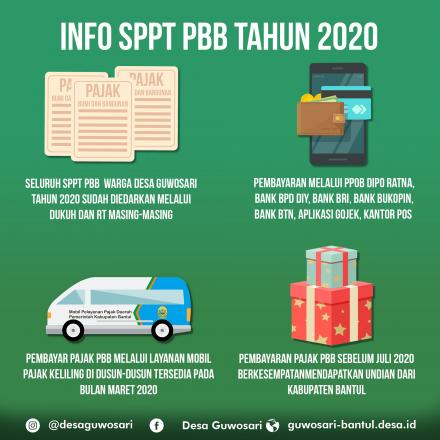 Info Pembayaran Pajak Bumi dan Bangunan Tahun 2020